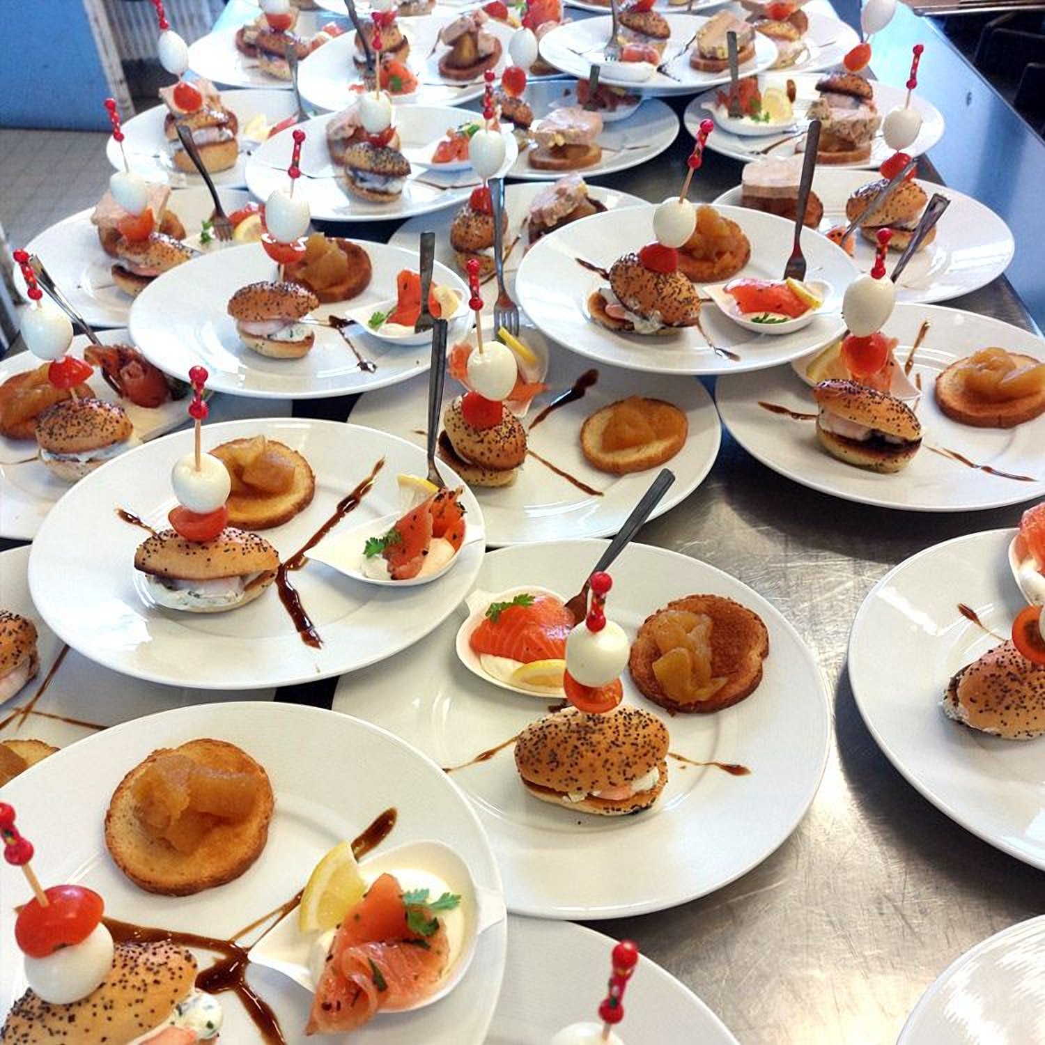 Un buffet du service traiteur